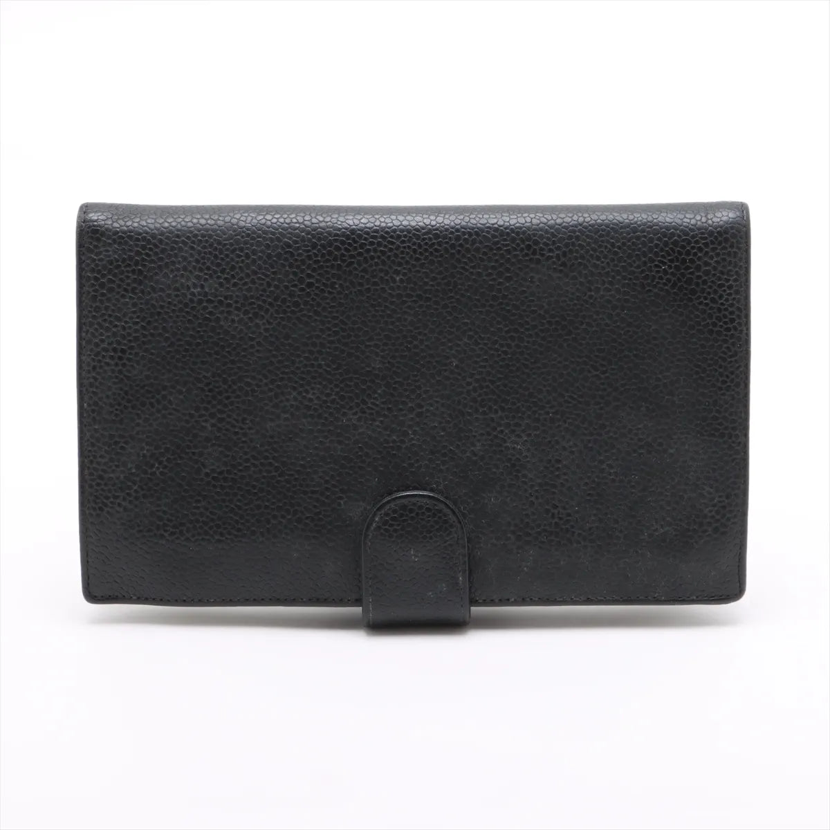 Chanel CC Logo Caviar Skin Wallet Black