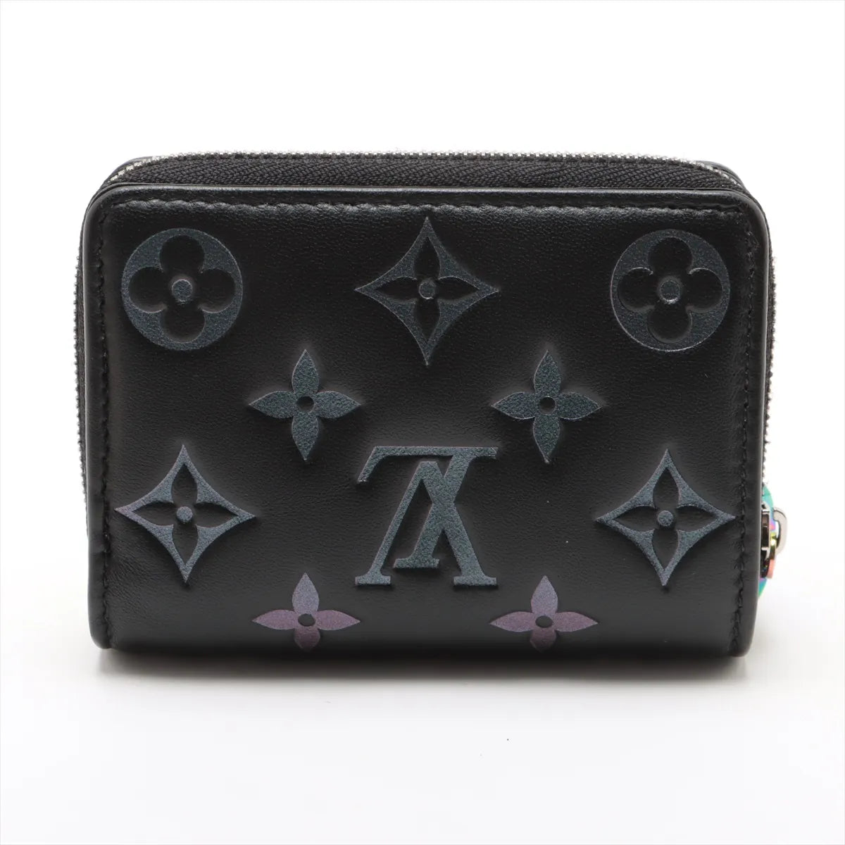 Louis Vuitton Monogram Empreinte Iridescent Coussin Wallet Noir