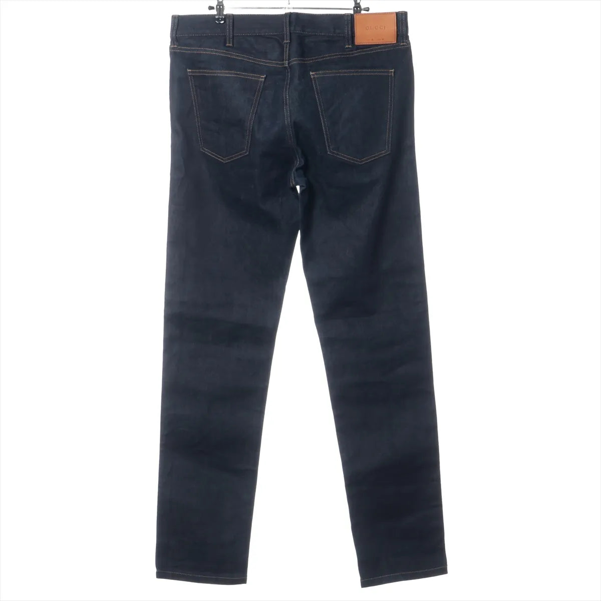 Gucci Cotton Denim Pants Navy Blue