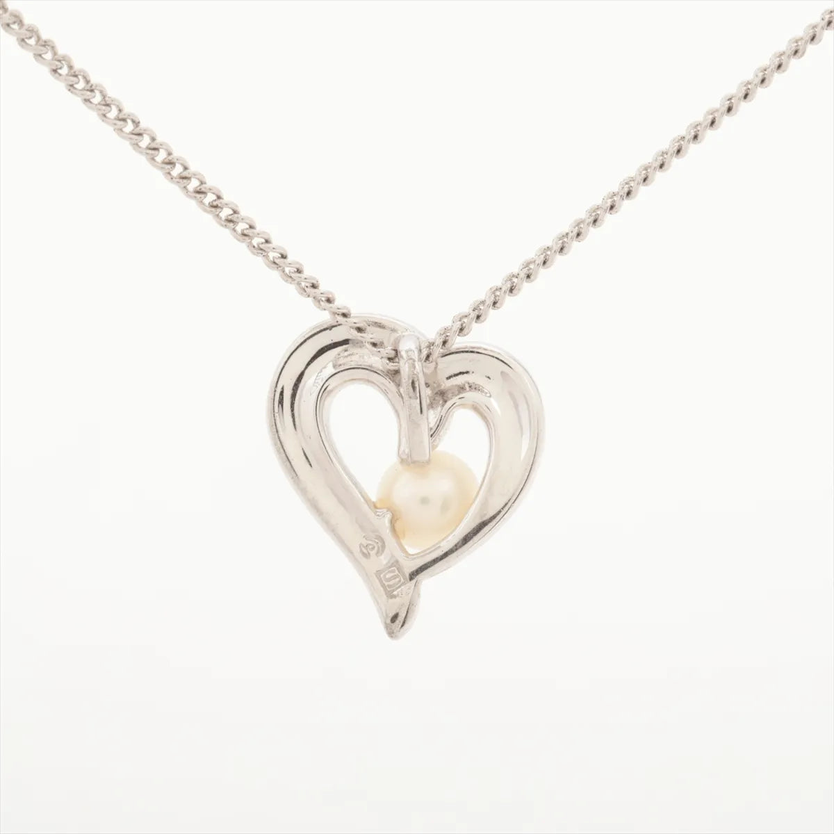 Tasaki Heart Pearl Pendant Necklace