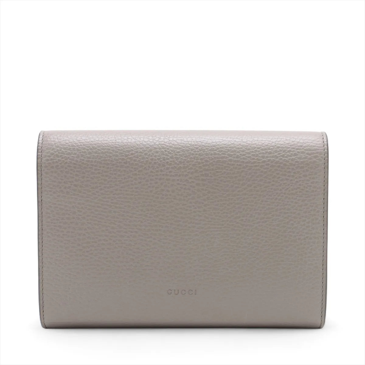 Gucci Dionysus Leather Chain Wallet Gray