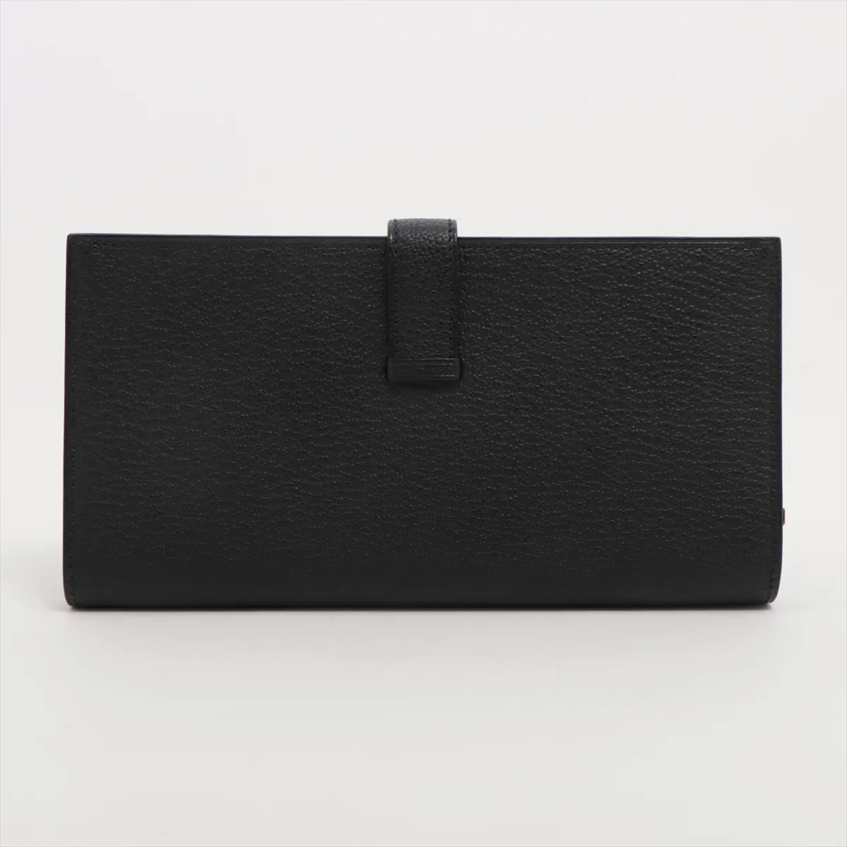 Hermès Bearn Soufflet Chevre Long Wallet Black