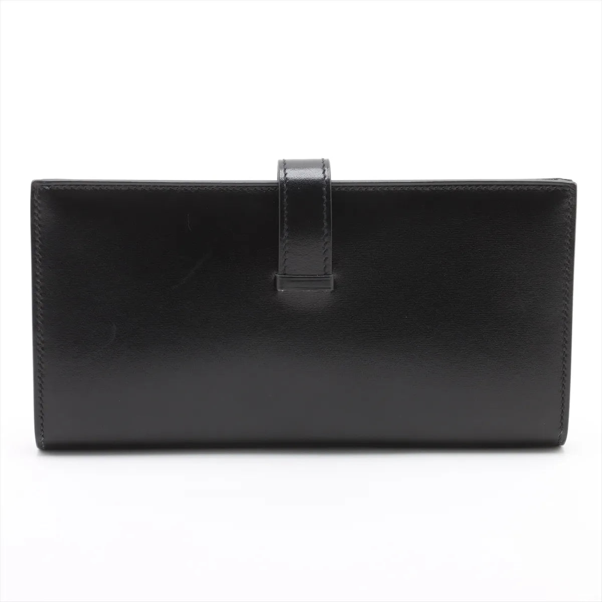 Hermès Bearn Box Calf Long Wallet Black