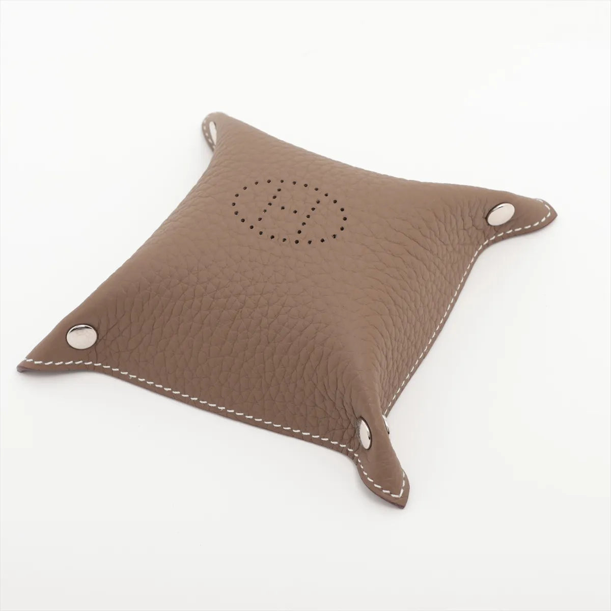 Hermès Mises et Relances H Evelyne Change Tray Etoupe