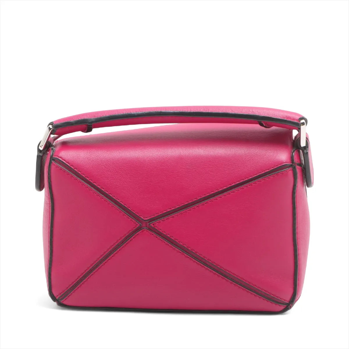 Loewe Mini Puzzle Bag Leather Two-Way Shoulder Bag Bordeaux