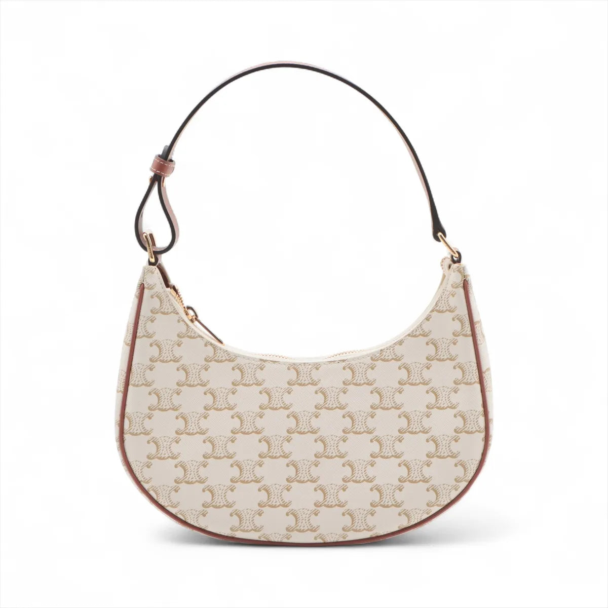 Celine Triomphe Ava Shoulder Bag White