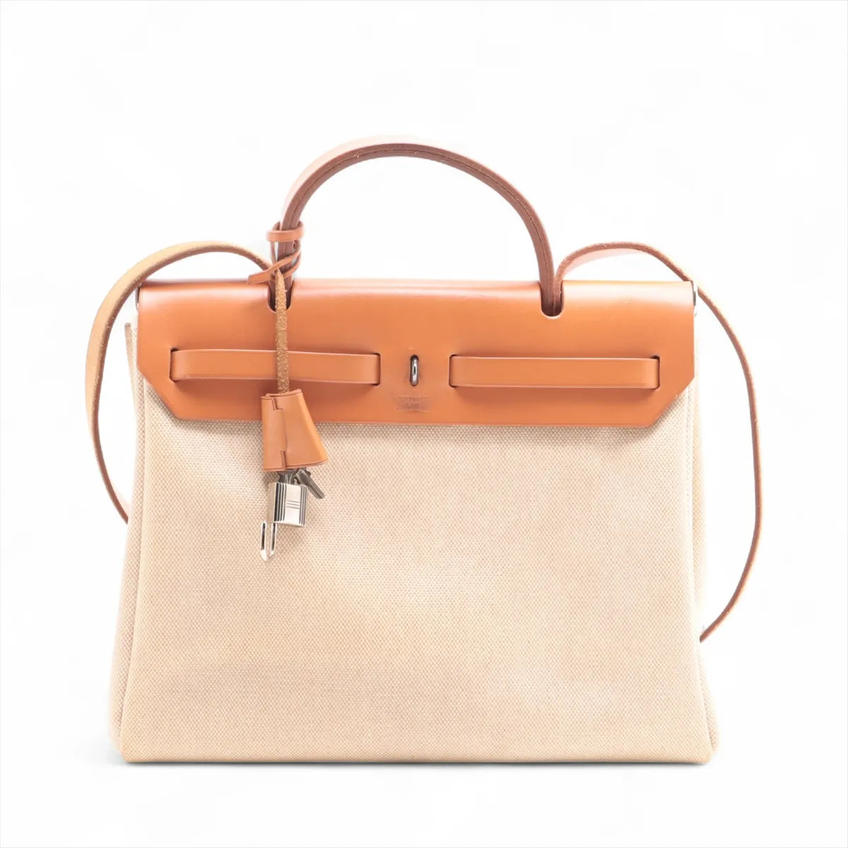 Hermès Herbag PM Twirl Ash x Leather Beige