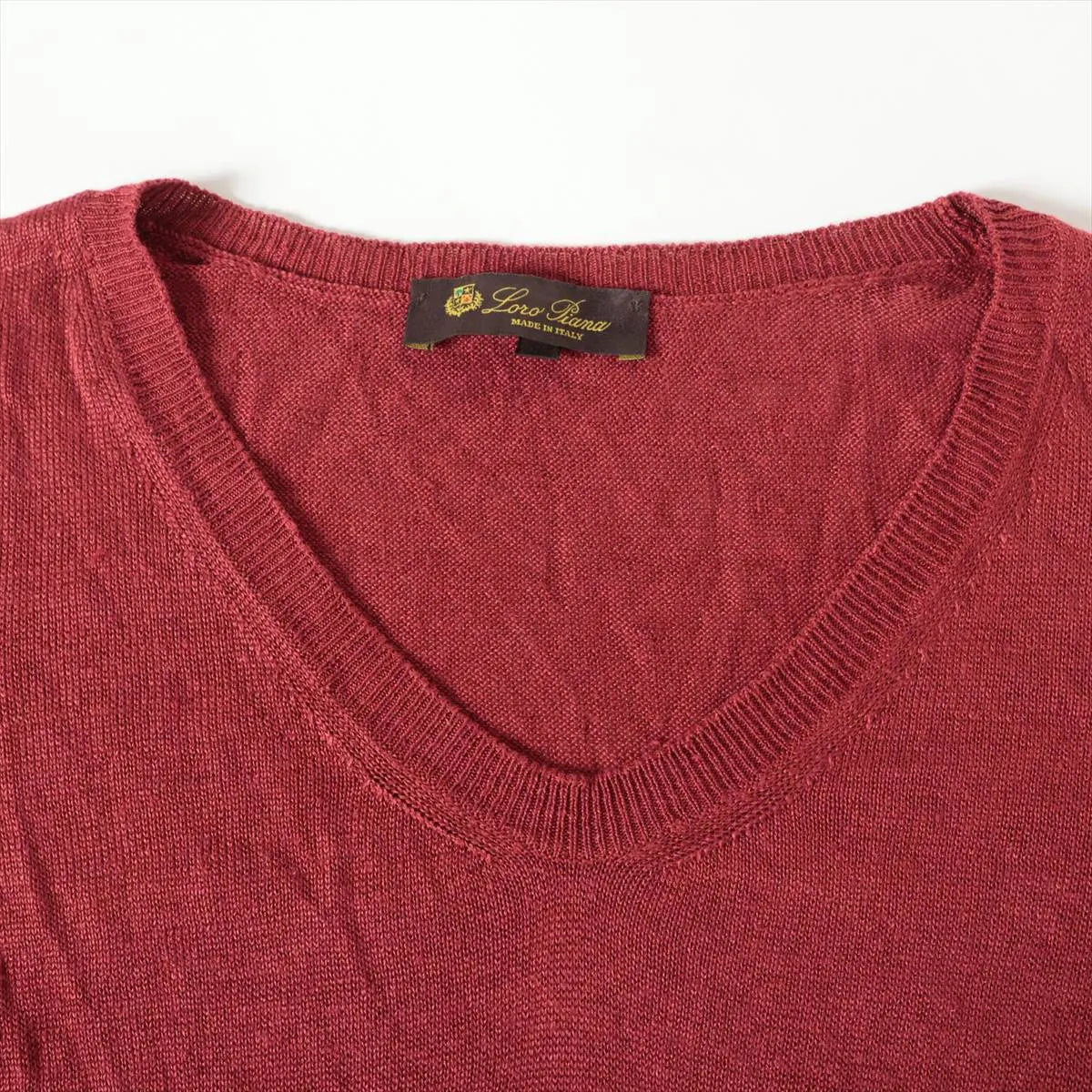 Loro Piana Linen Knit Red
