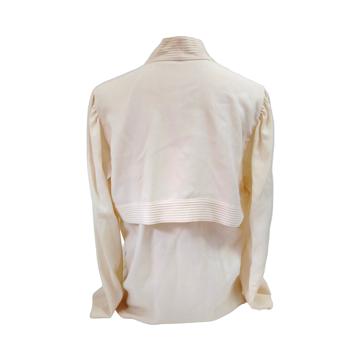Christian Dior Cream Wool & Silk Draped Top — Size M — detail 2