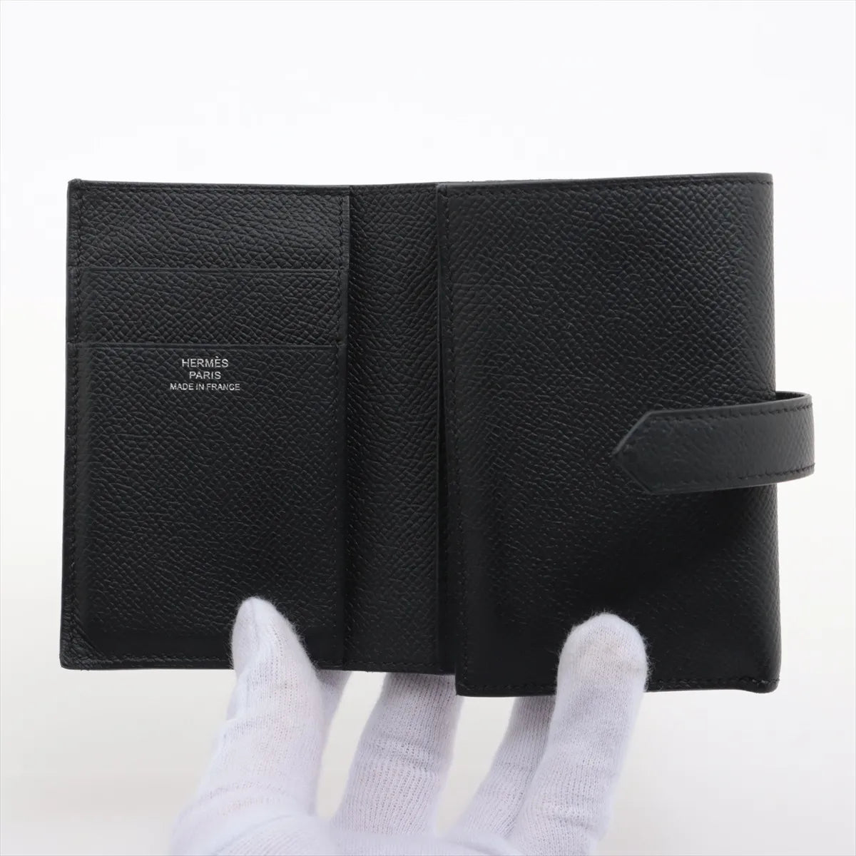 Hermès Bearn Veau Epsom Compact Wallet Black *PREORDER*