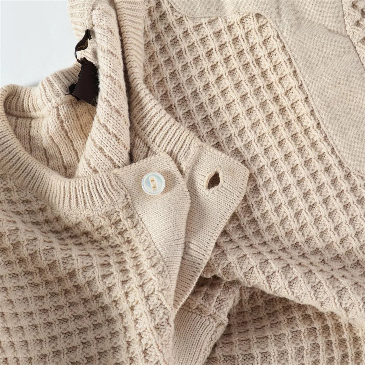 Louis Vuitton Cotton Knit Sweater Beige