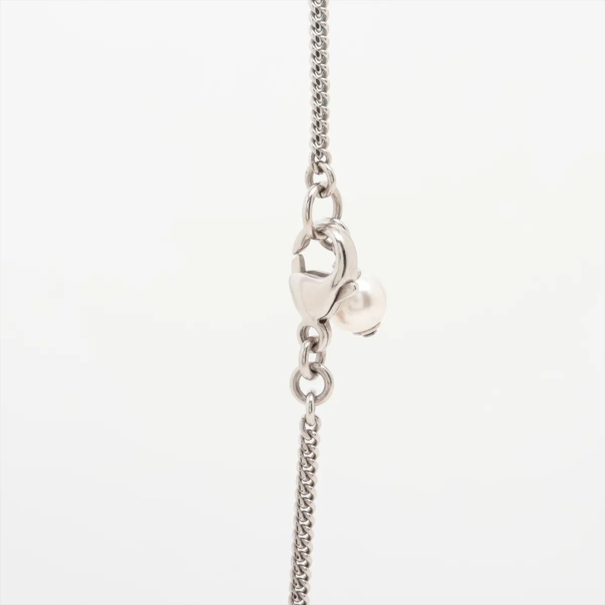 Chanel CC Logo Heart Rhinestone Necklace