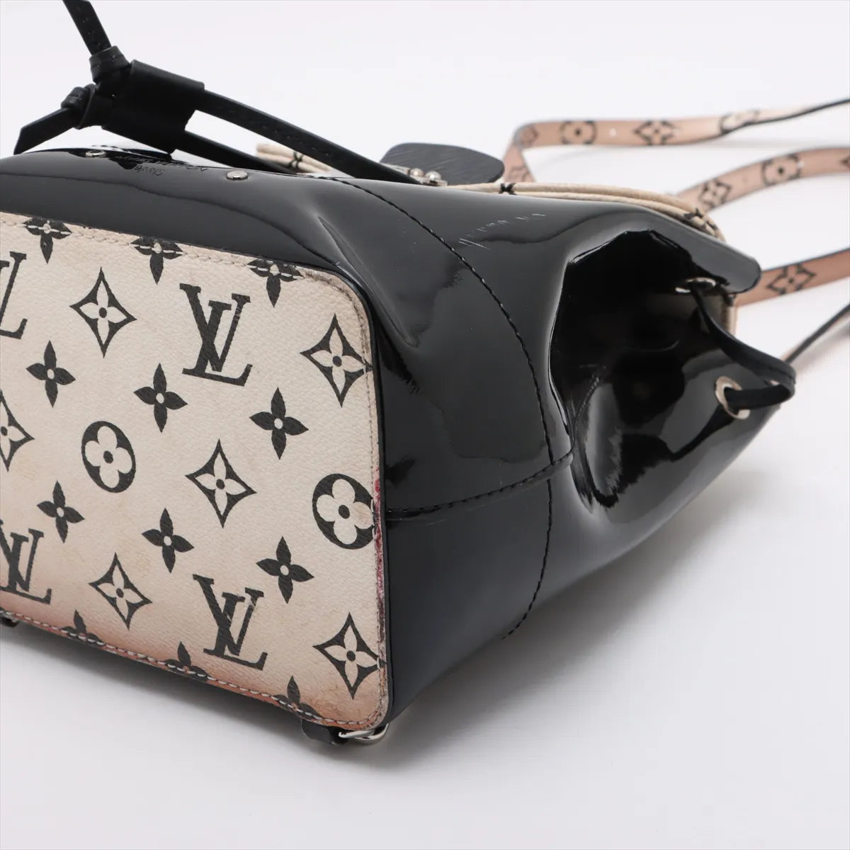 Louis Vuitton Vernis x Monogram Hot Springs Mini Backpack Black