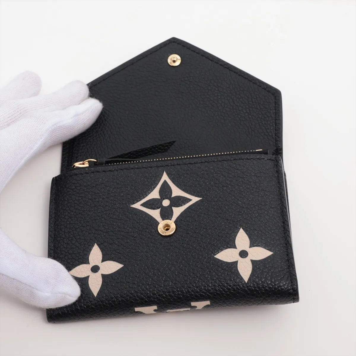 Louis Vuitton Bicolor Monogram Empreinte Victorine Noir