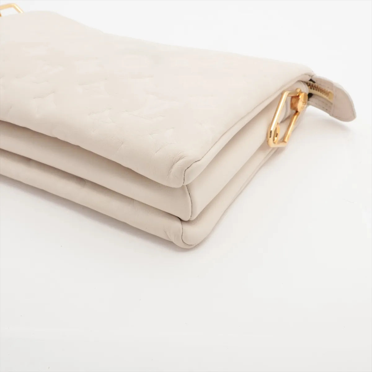 Louis Vuitton Monogram Embossed Coussin PM White — product photo 3