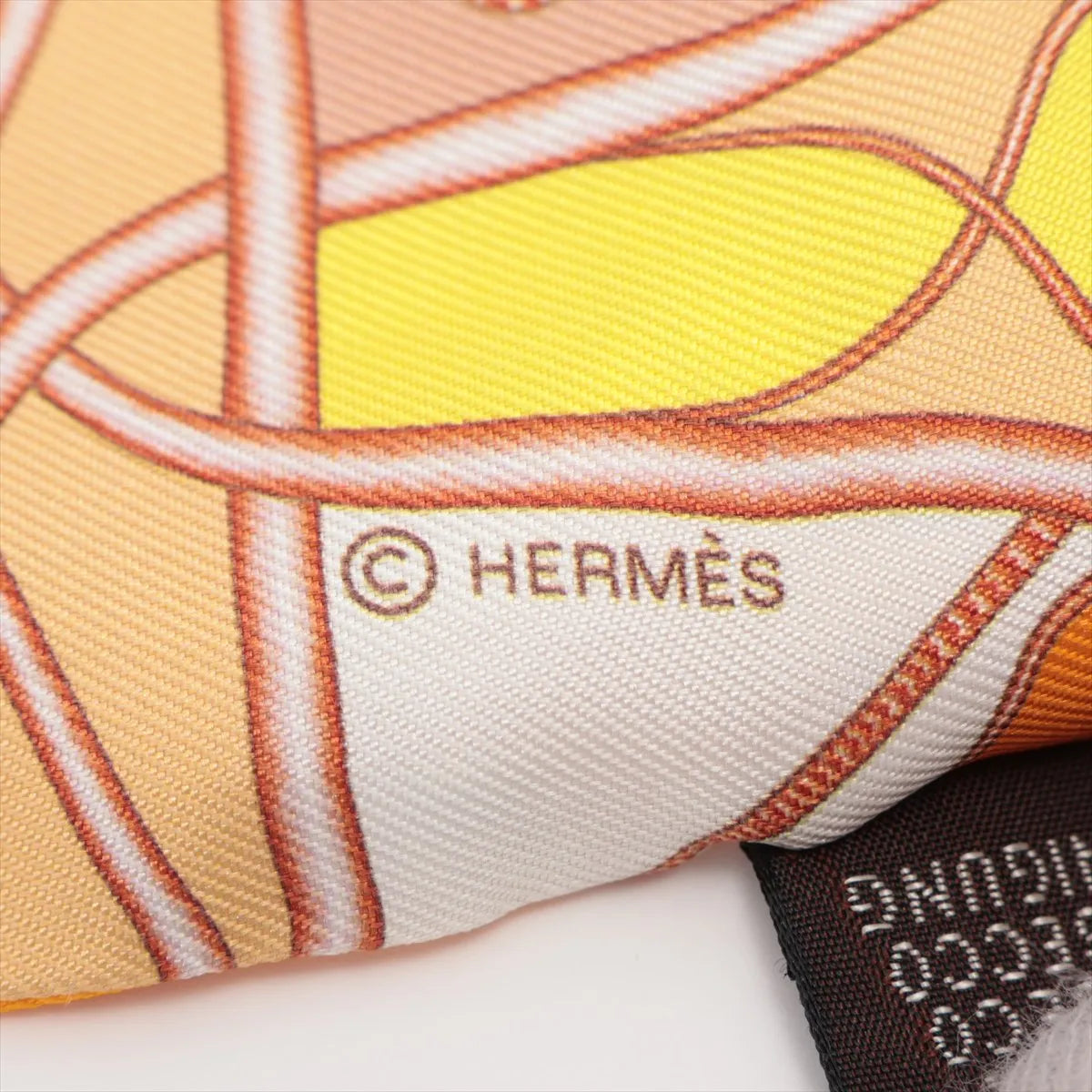 Hermes Twilly Coup de Fouet au Bloc Whip Silk Orange