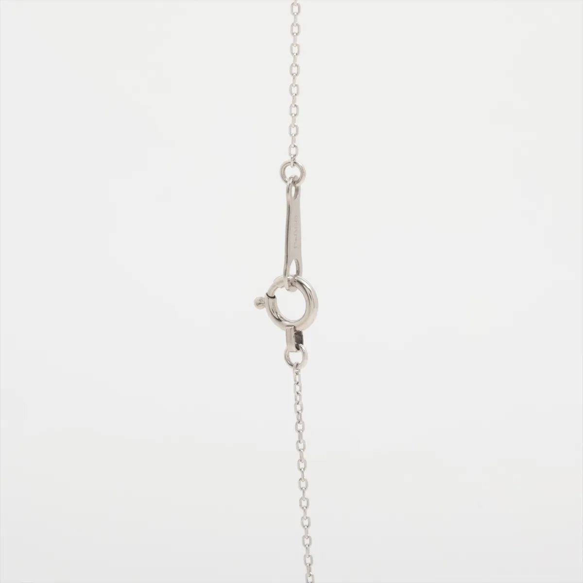 Platinum Three-Stone Graduated Diamond Drop Pendant Necklace — product photo 3