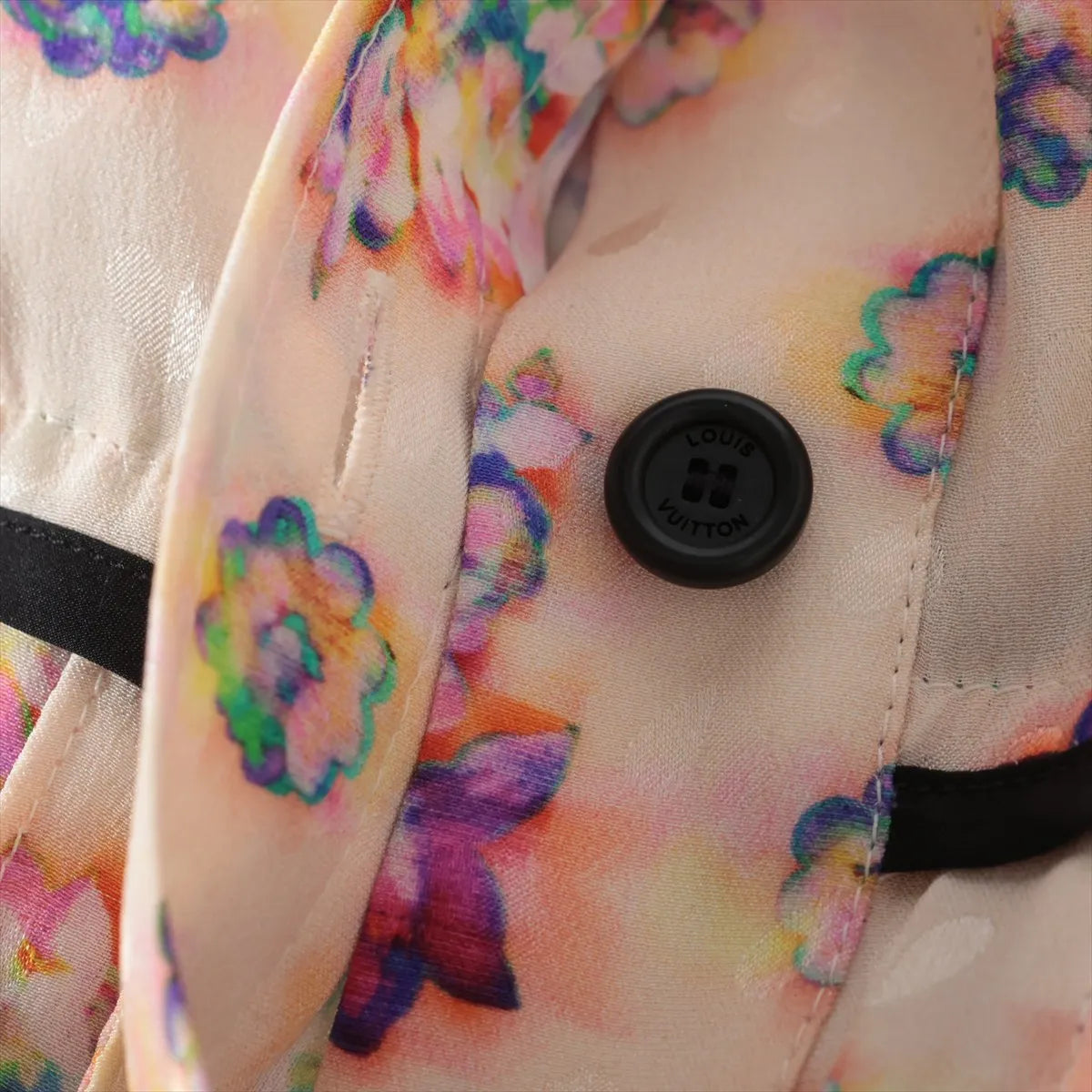 Louis Vuitton Floral Silk Dress Multicolor — product photo 3