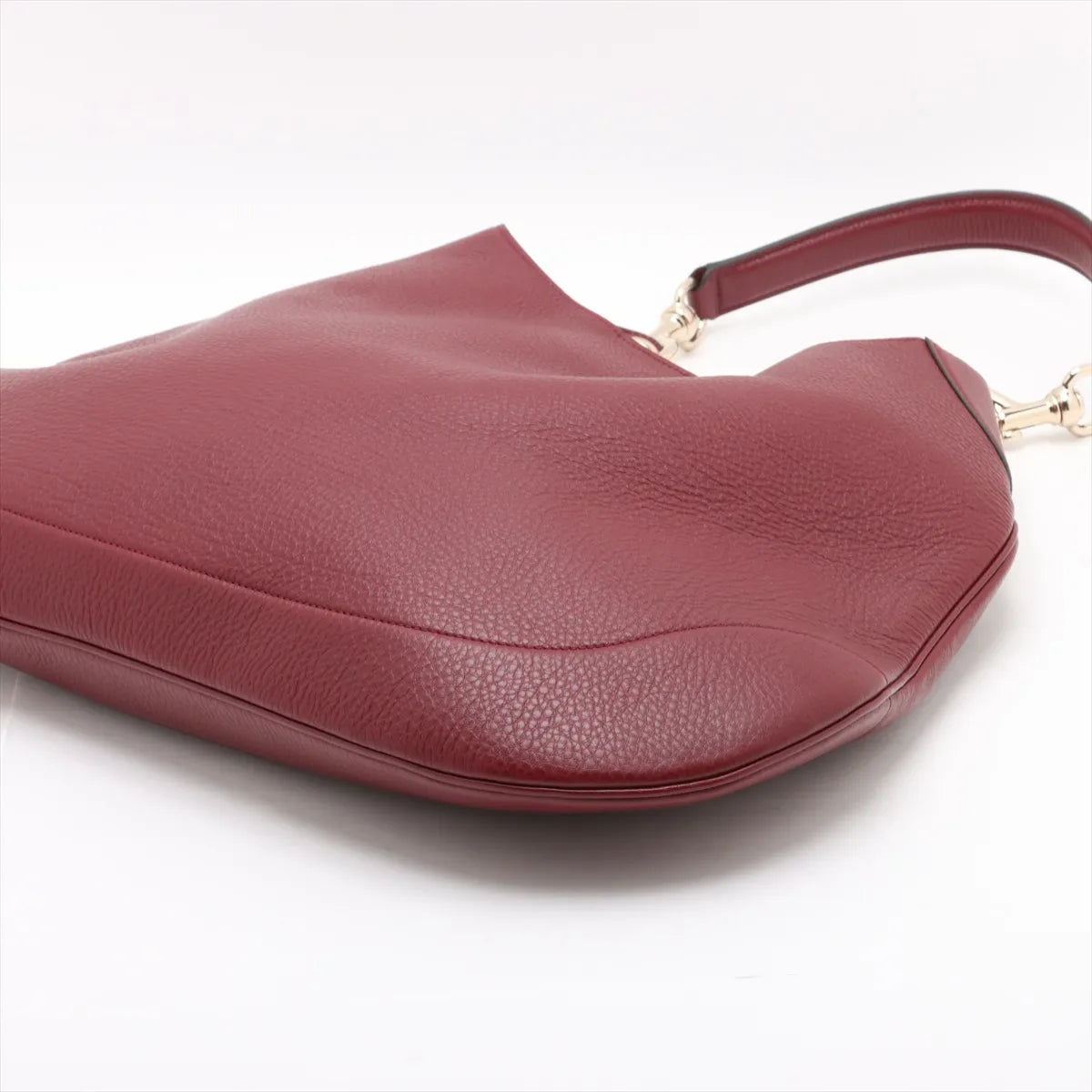 Gucci Leather Hobo Two-Way Shoulder Bag Bordeaux