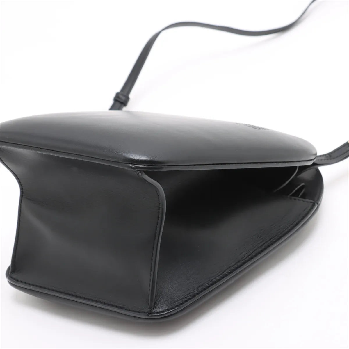 Loewe Anagram Leather Two-Way Handbag Black