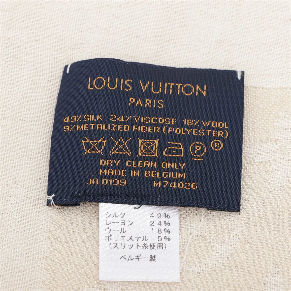 Louis Vuitton Monogram Shine Scarf White
