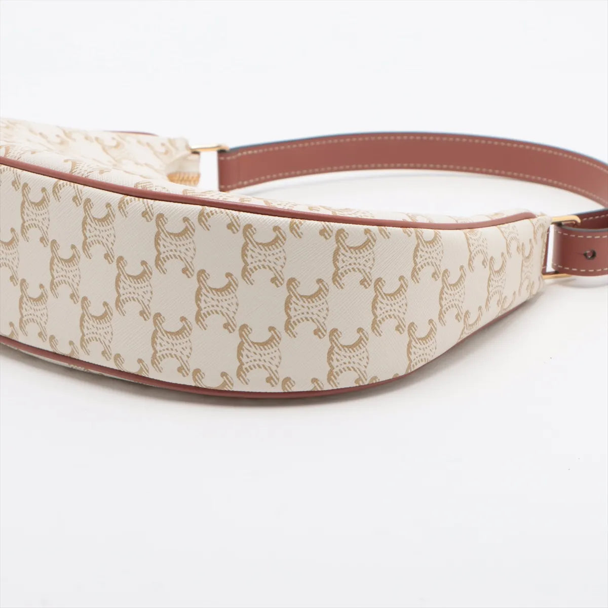 Celine Triomphe Ava Shoulder Bag White