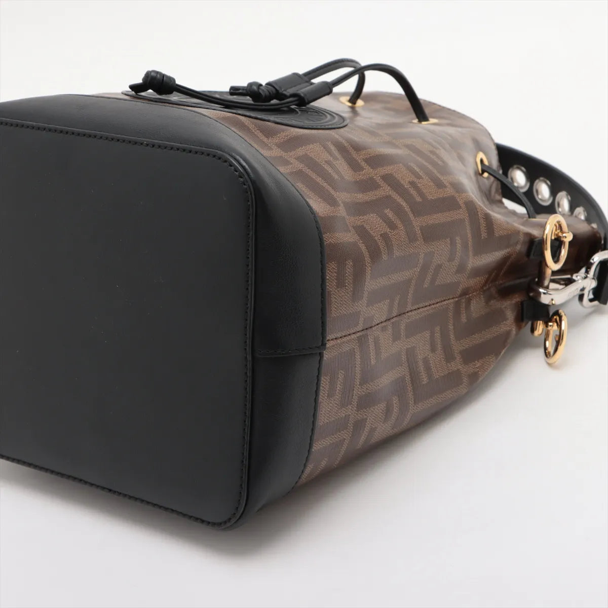 Fendi Zucca Mon Tresor Leather Two-Way Shoulder Bag Brown — product photo 3