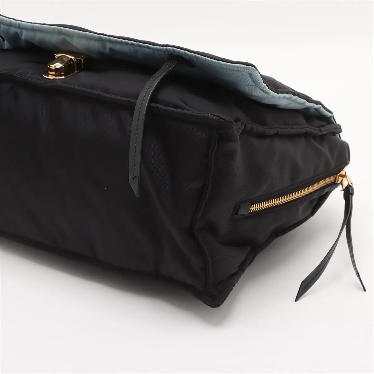 Prada Etiquette Nylon Two-Way Shoulder Bag Black