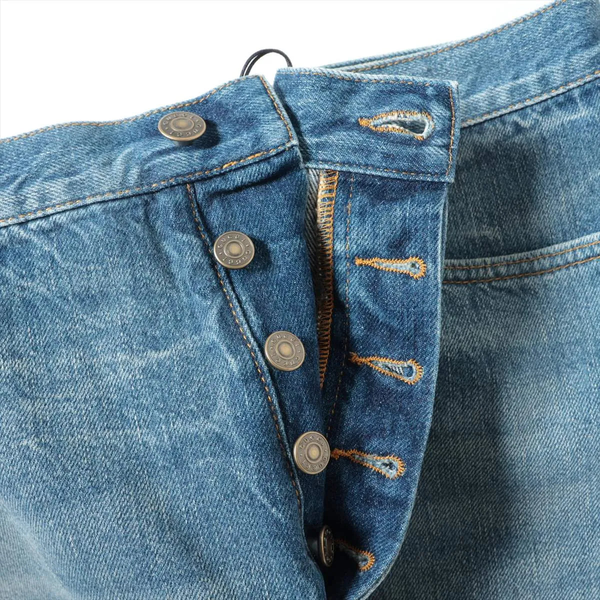 Gucci Button-down Cotton DenimShort Pant Blue