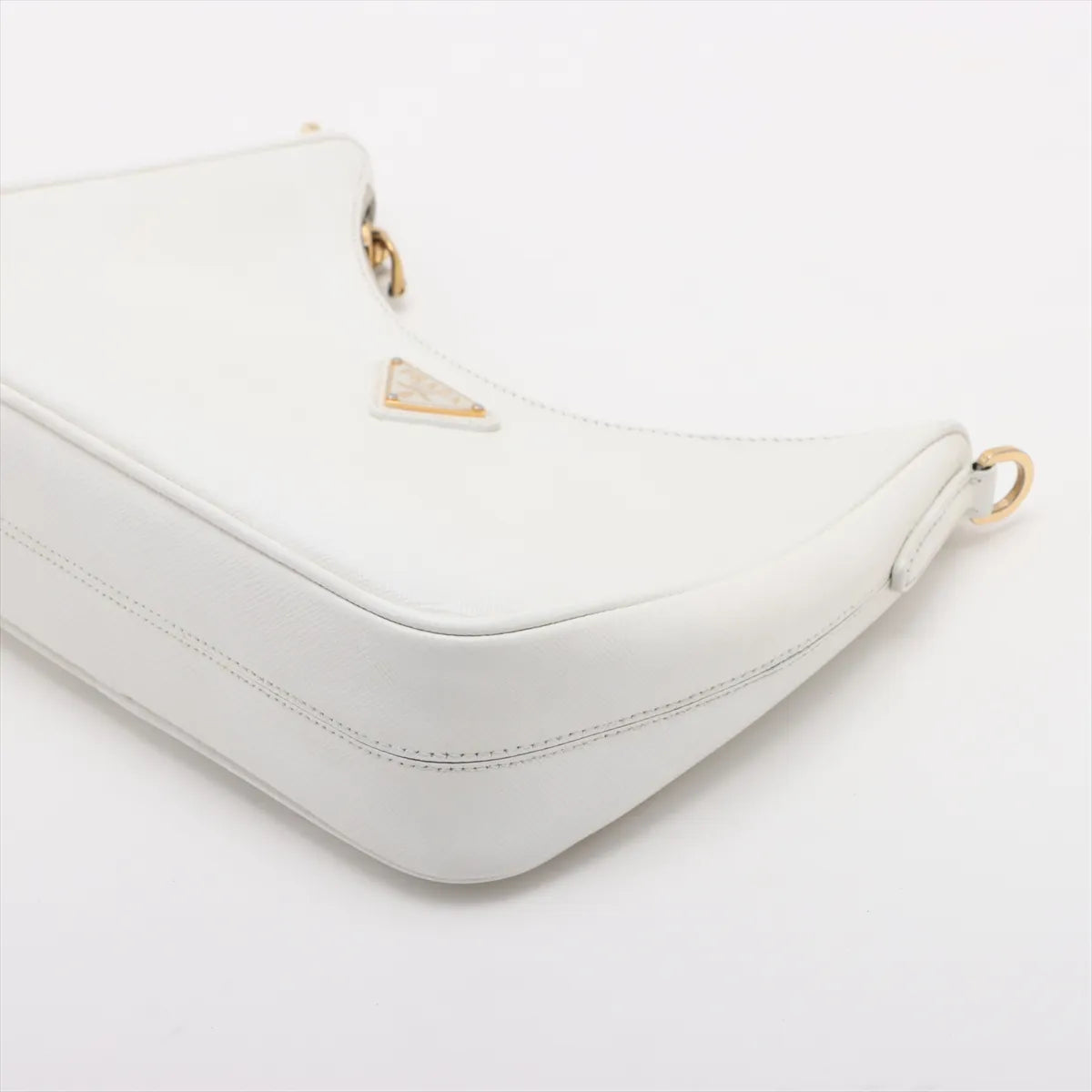 Prada Saffiano Leather Shoulder Bag White — product photo 3
