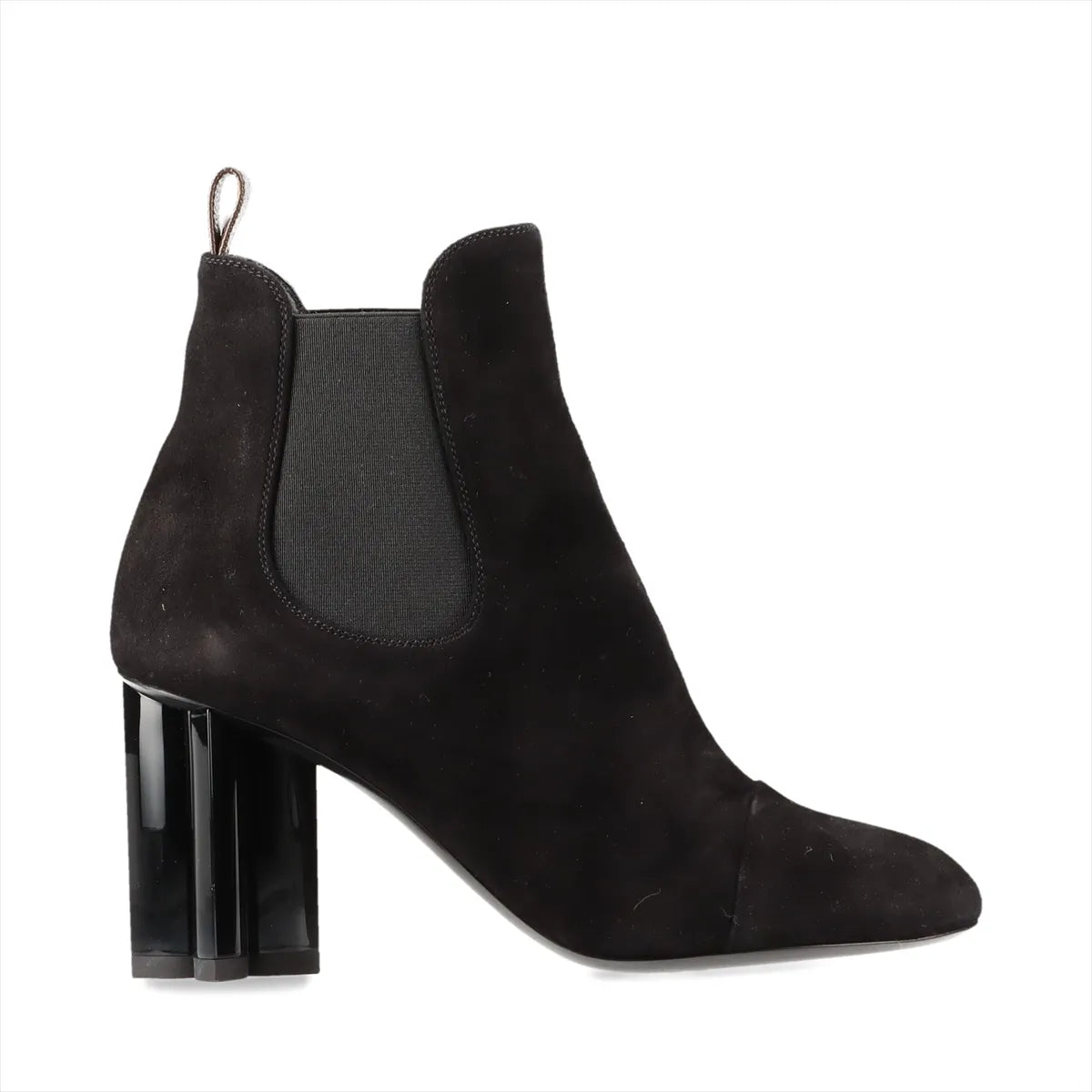 Louis Vuitton Monogram Suede Short Boots Black — product photo 3