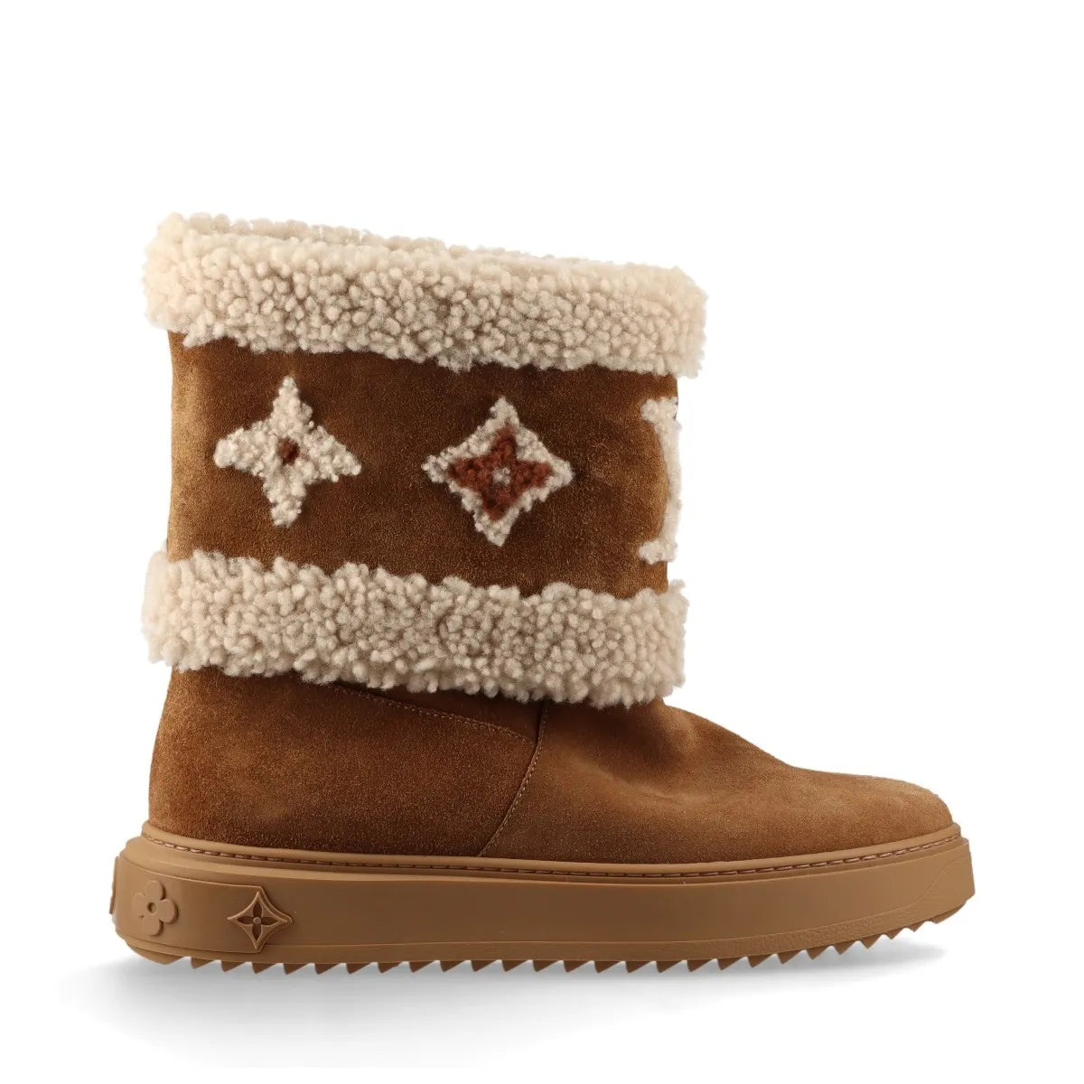Louis Vuitton Snowdrop Suede Ankle Boot Brown