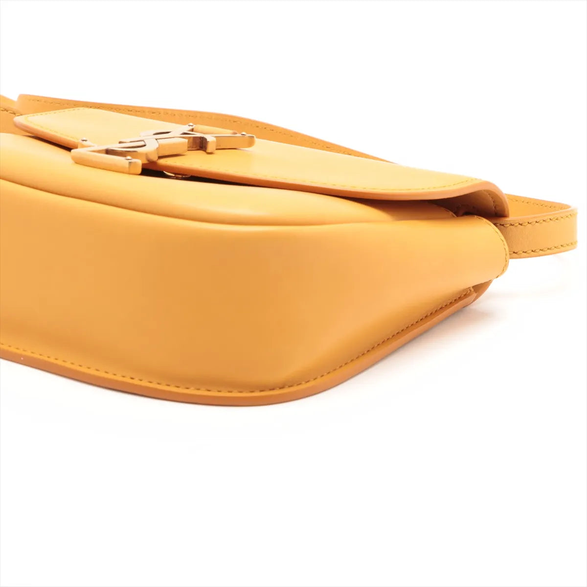 Saint Laurent Paris Kaia Leather Shoulder Bag Yellow