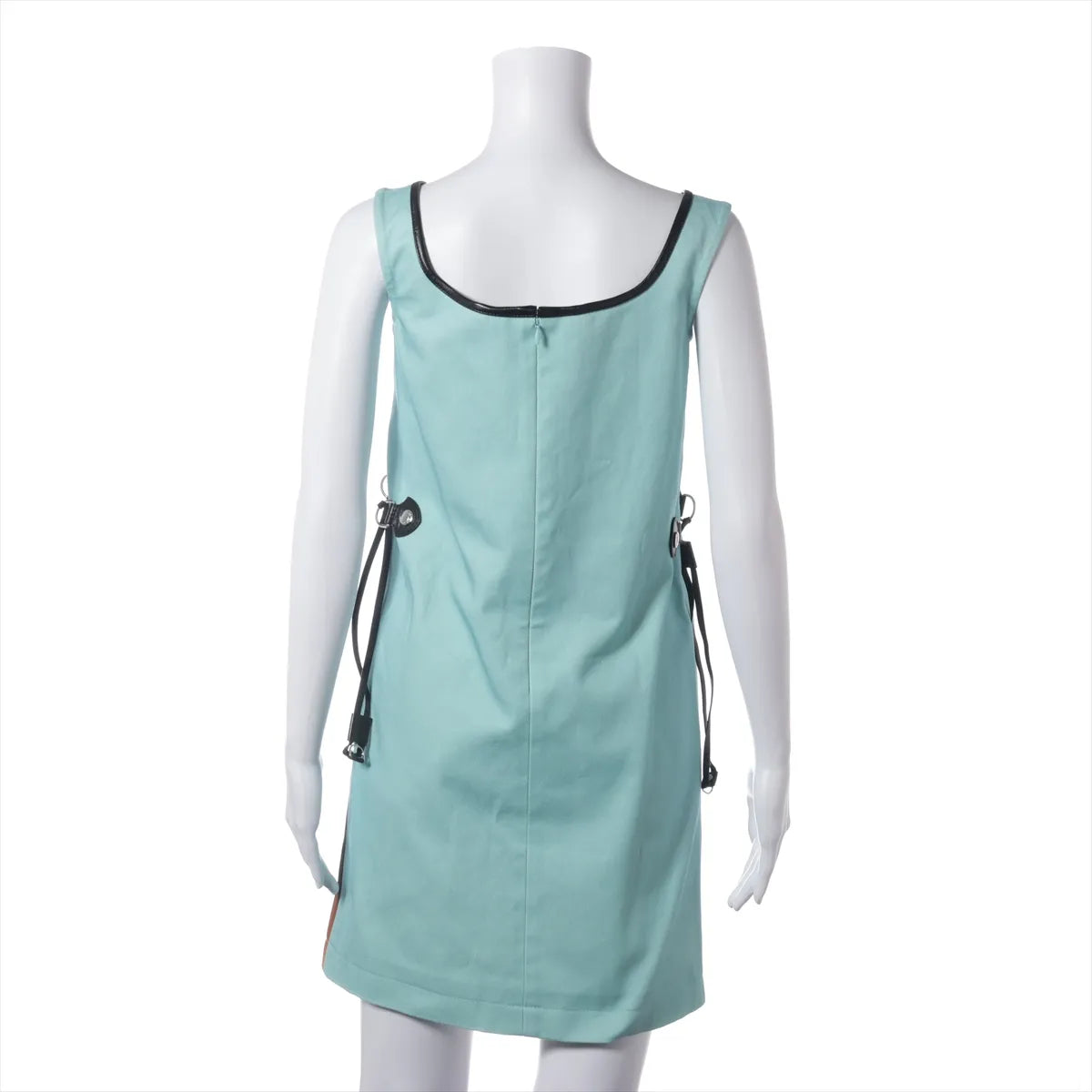 Louis Vuitton Duck Cotton Sleeveless Dress Blue x Orange — product photo 2