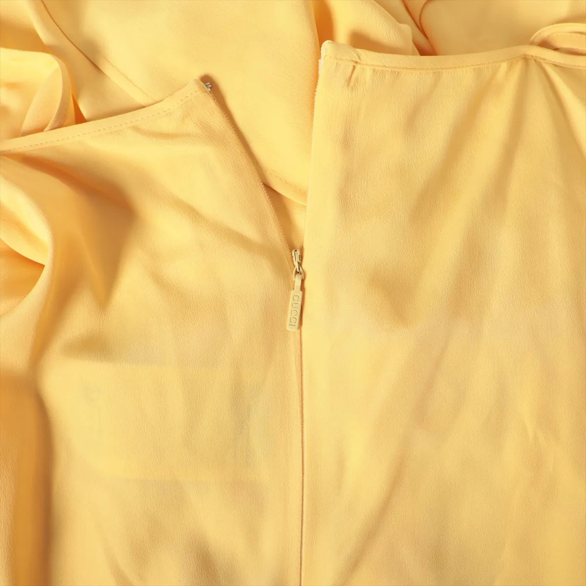 Gucci Silk Chiffon Dress Yellow