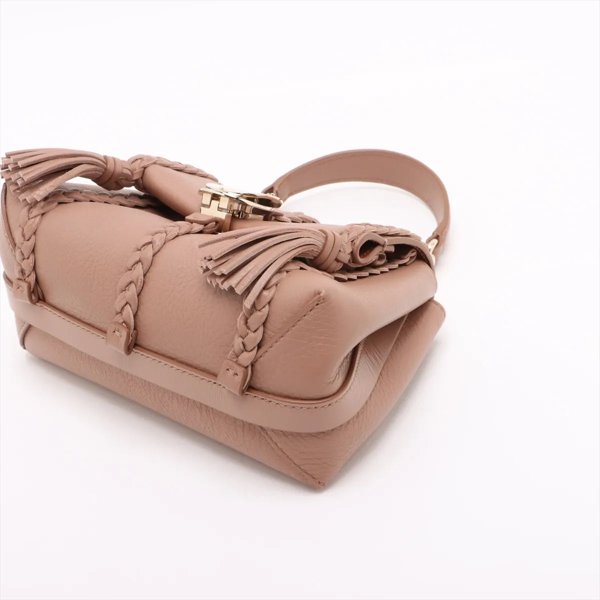 Chloe Penelope Leather Two-Way Shoulder Bag Beige