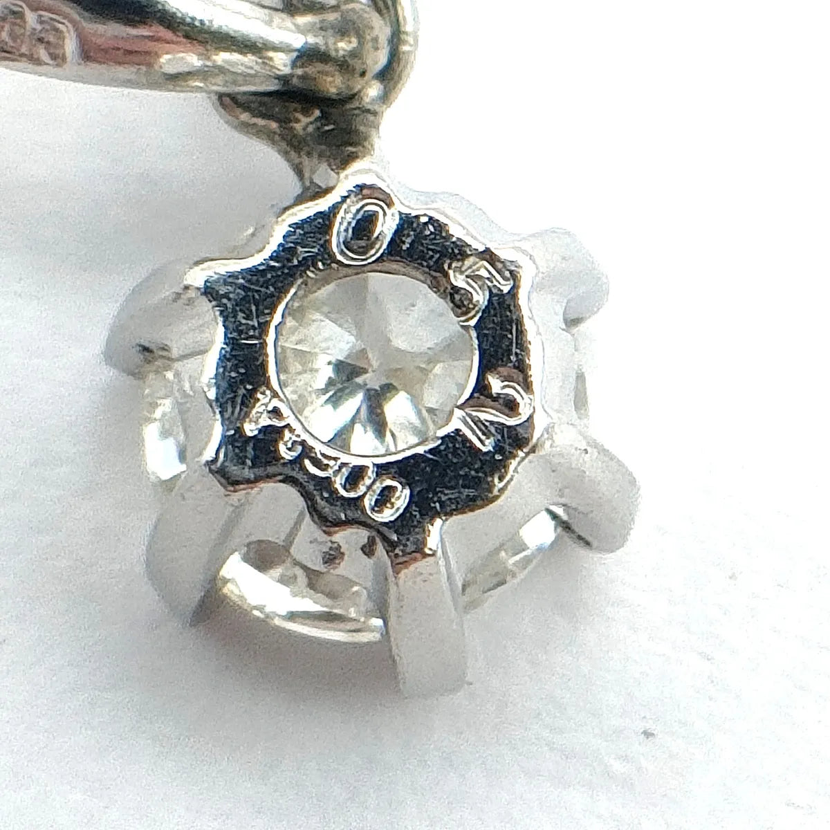 Diamond Solitaire Pendant Platinum