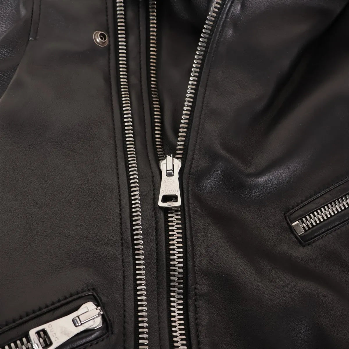 Gucci Lambskin Leather Jacket Black