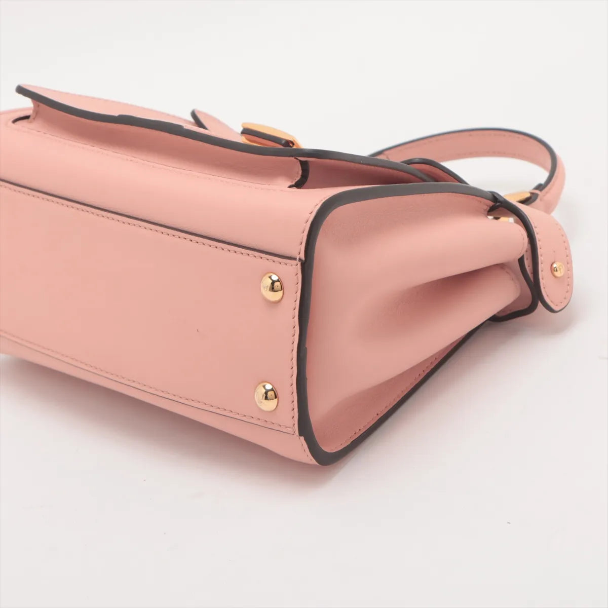Fendi Mini Peekaboo ISeeU Leather Two-Way Handbag Pink