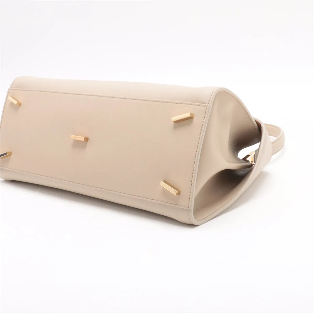 Ferragamo Hug Leather Handbag Beige