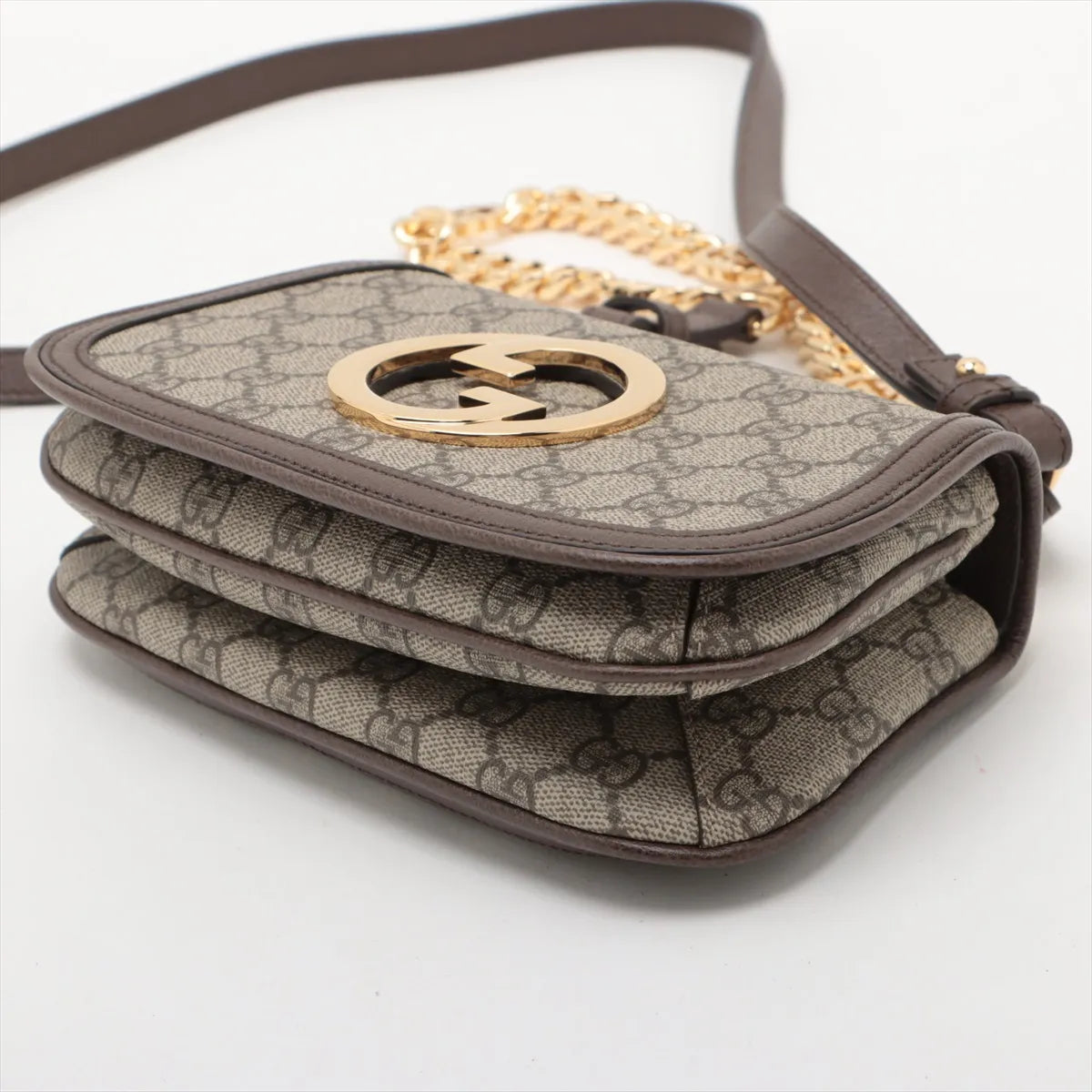 Gucci GG Supreme Blondie Two-Way Shoulder Bag Brown