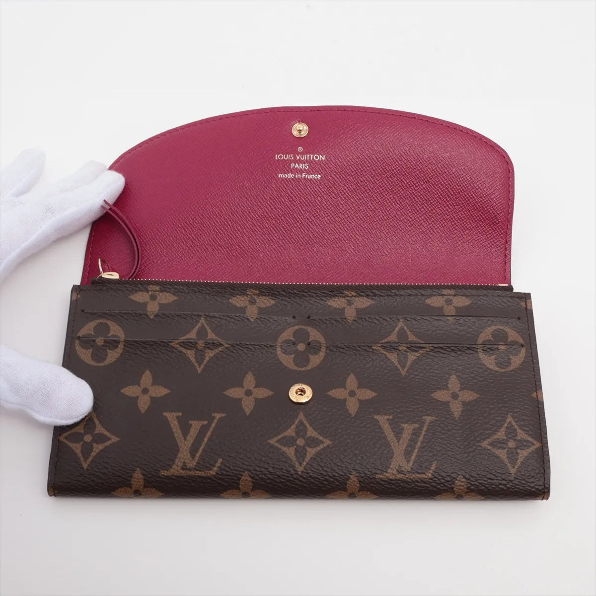 Louis Vuitton Monogram Emilie Wallet Fuchsia