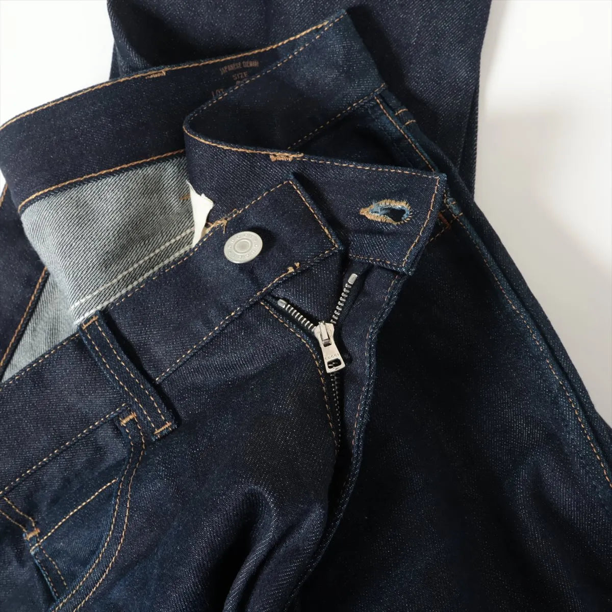 Gucci Cotton Denim Pants Navy Blue