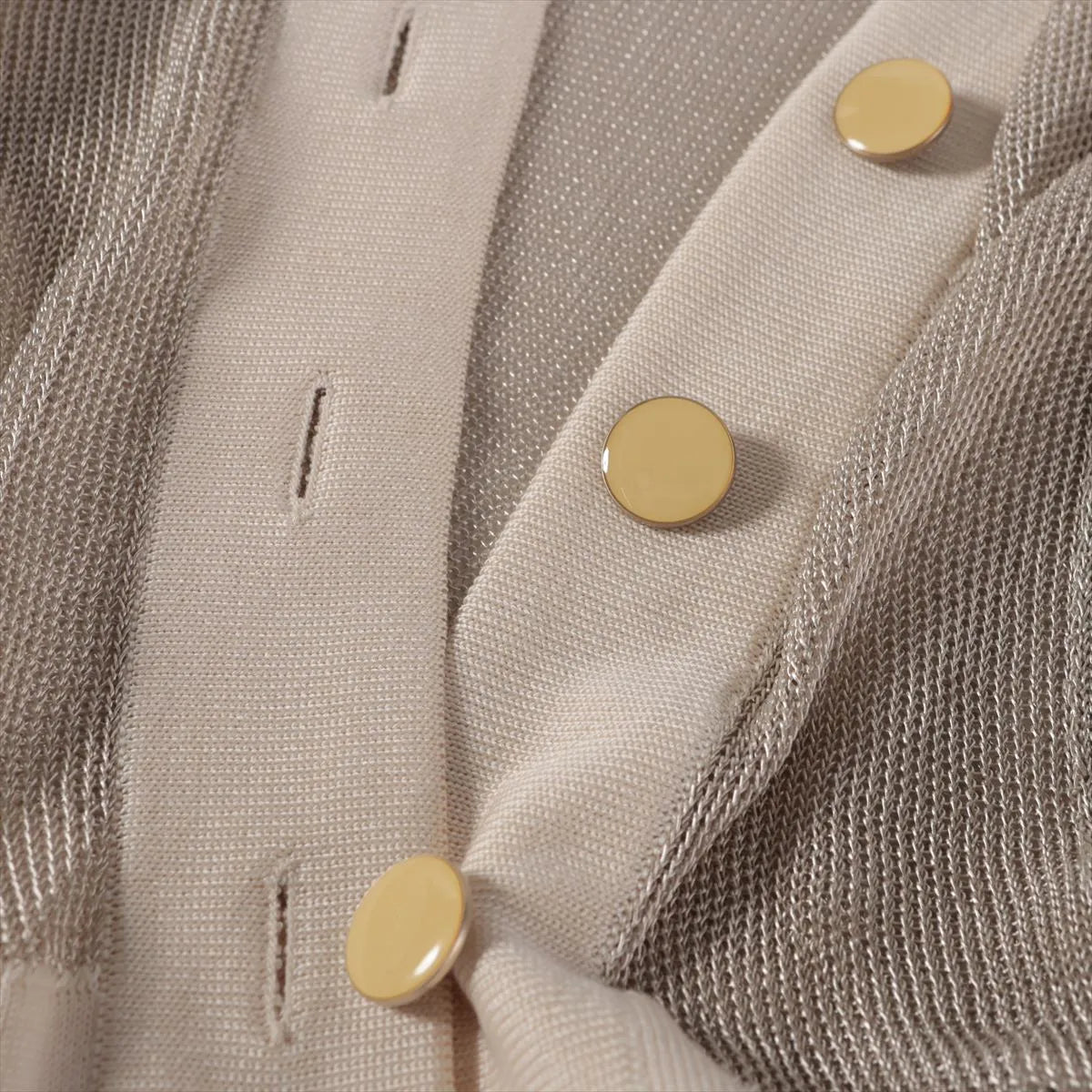 Hermes Rayon Nylon Cardigan Beige — product photo 3