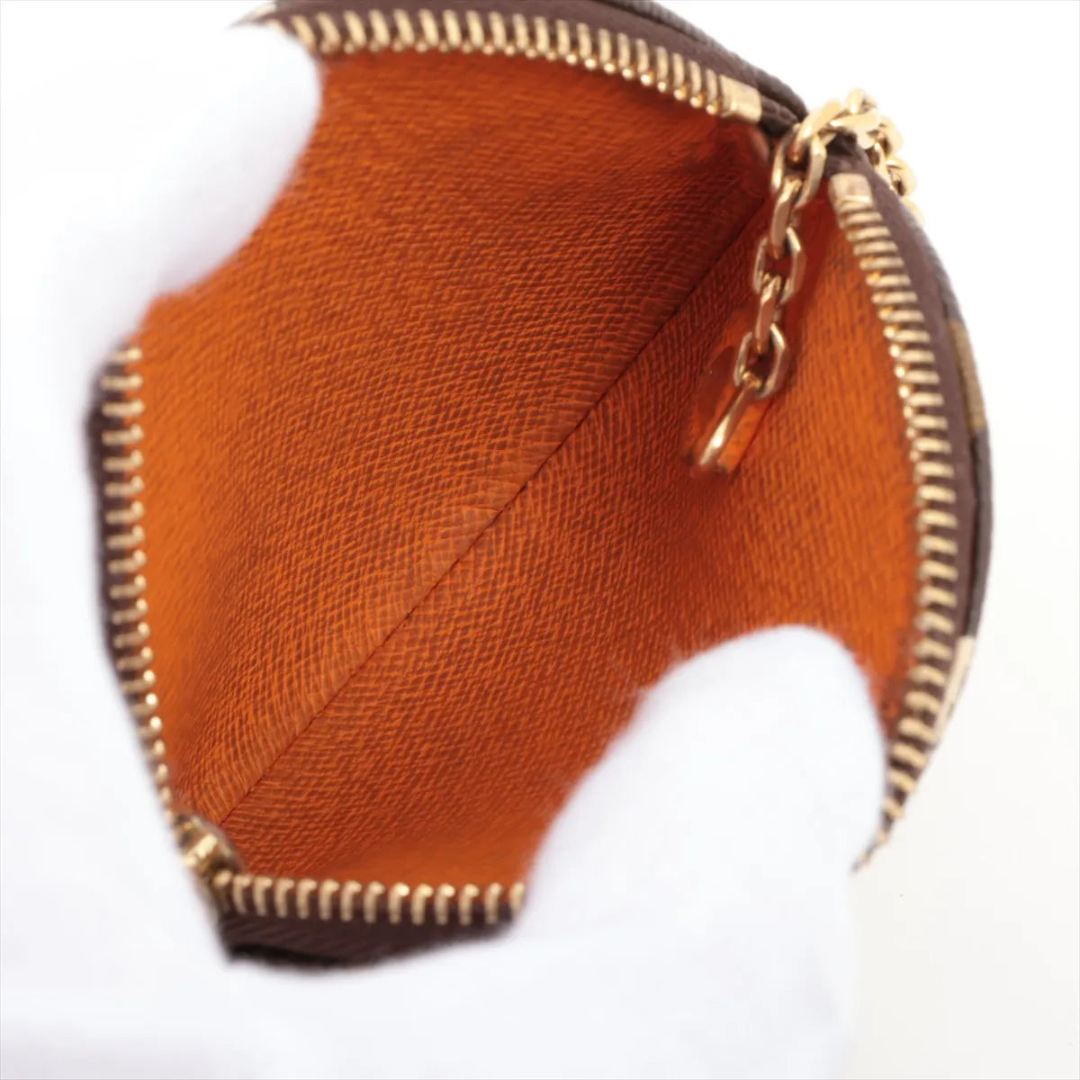 Louis Vuitton Monogram Limited Edition Groom Round Coin Purse Orange