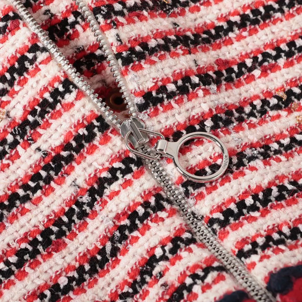 Gucci Interlocking G Cotton Tweed Dress Red