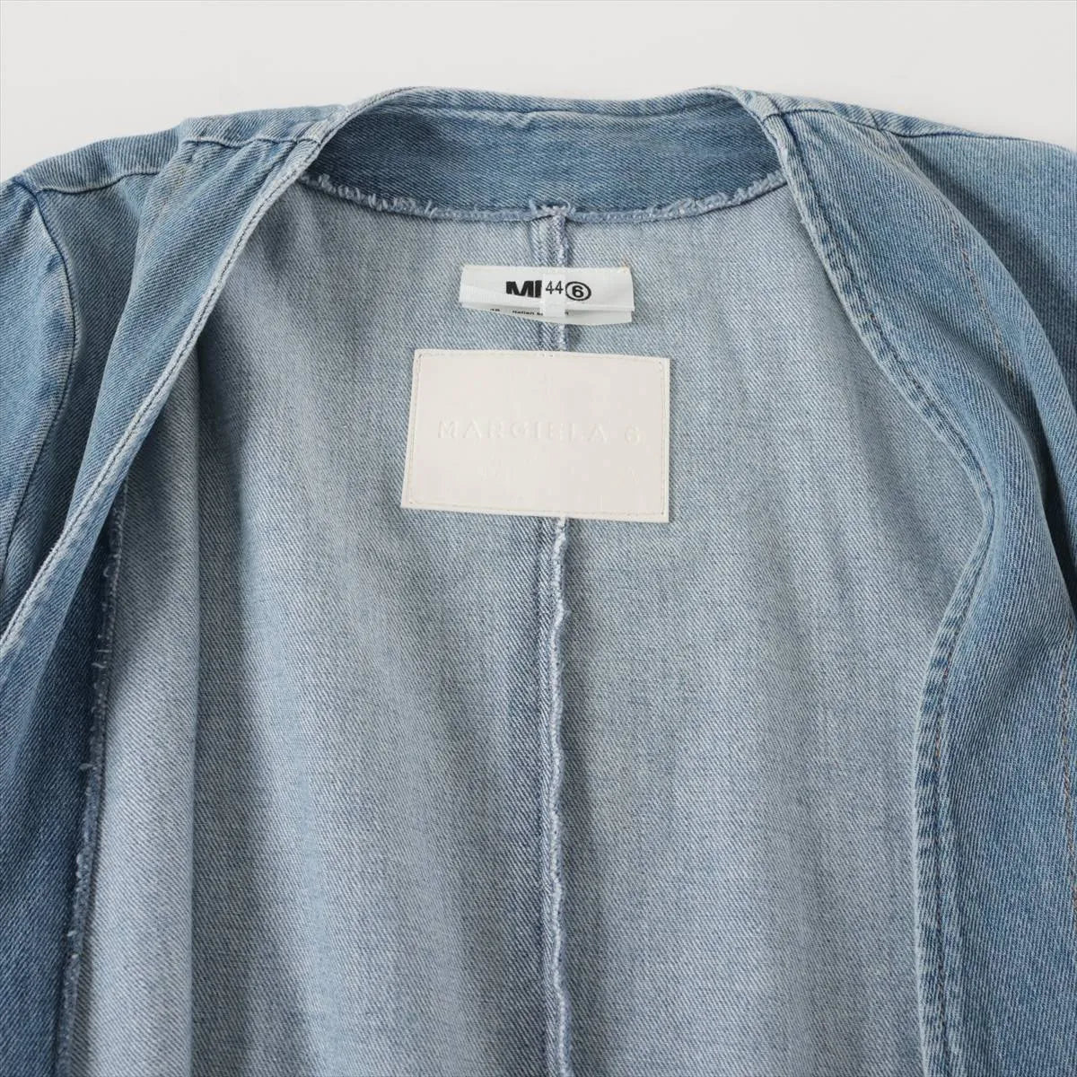 MM6 Denim Trench Coat Blue — product photo 3