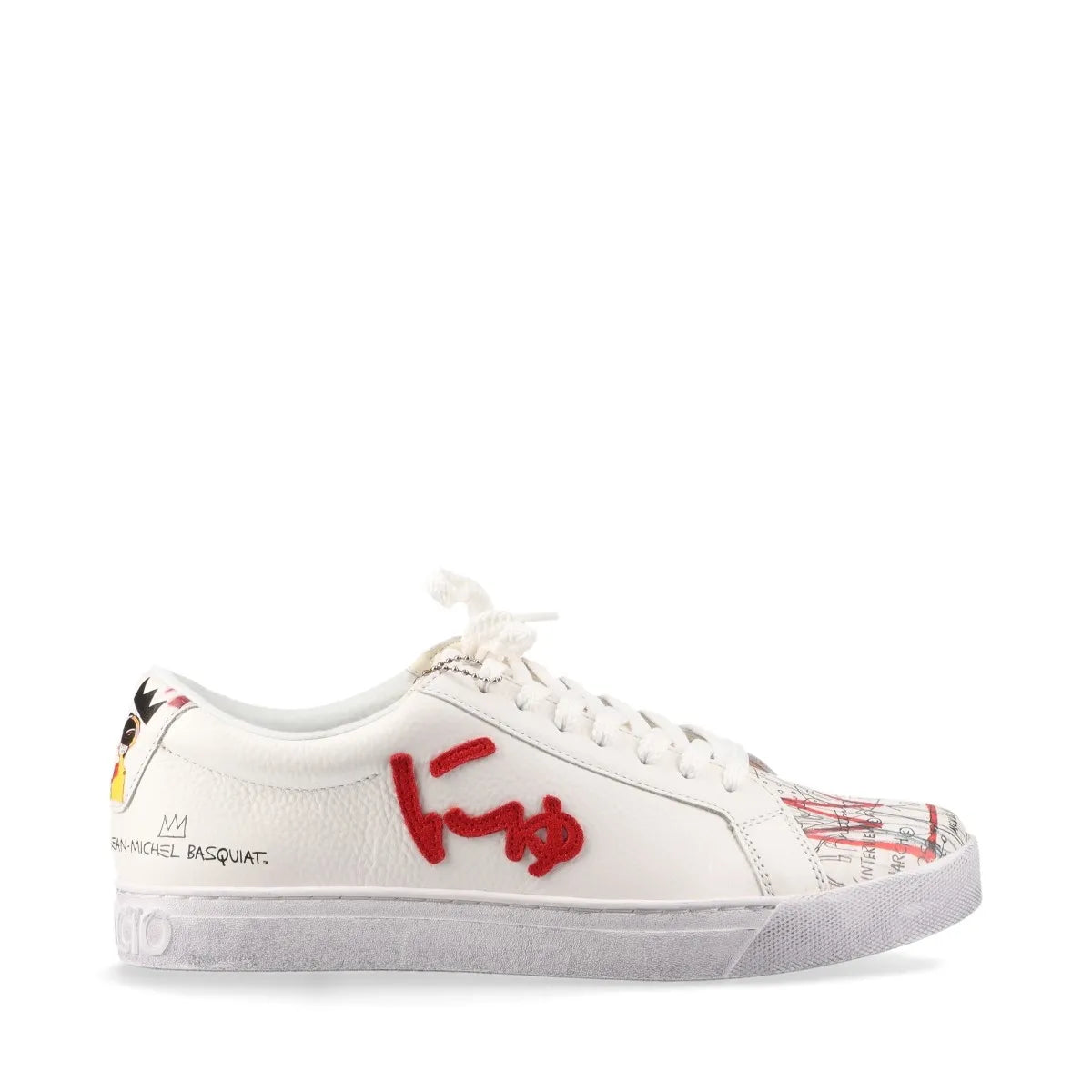 Sangacio x Basquiat Leather Sneaker White Limited Edition