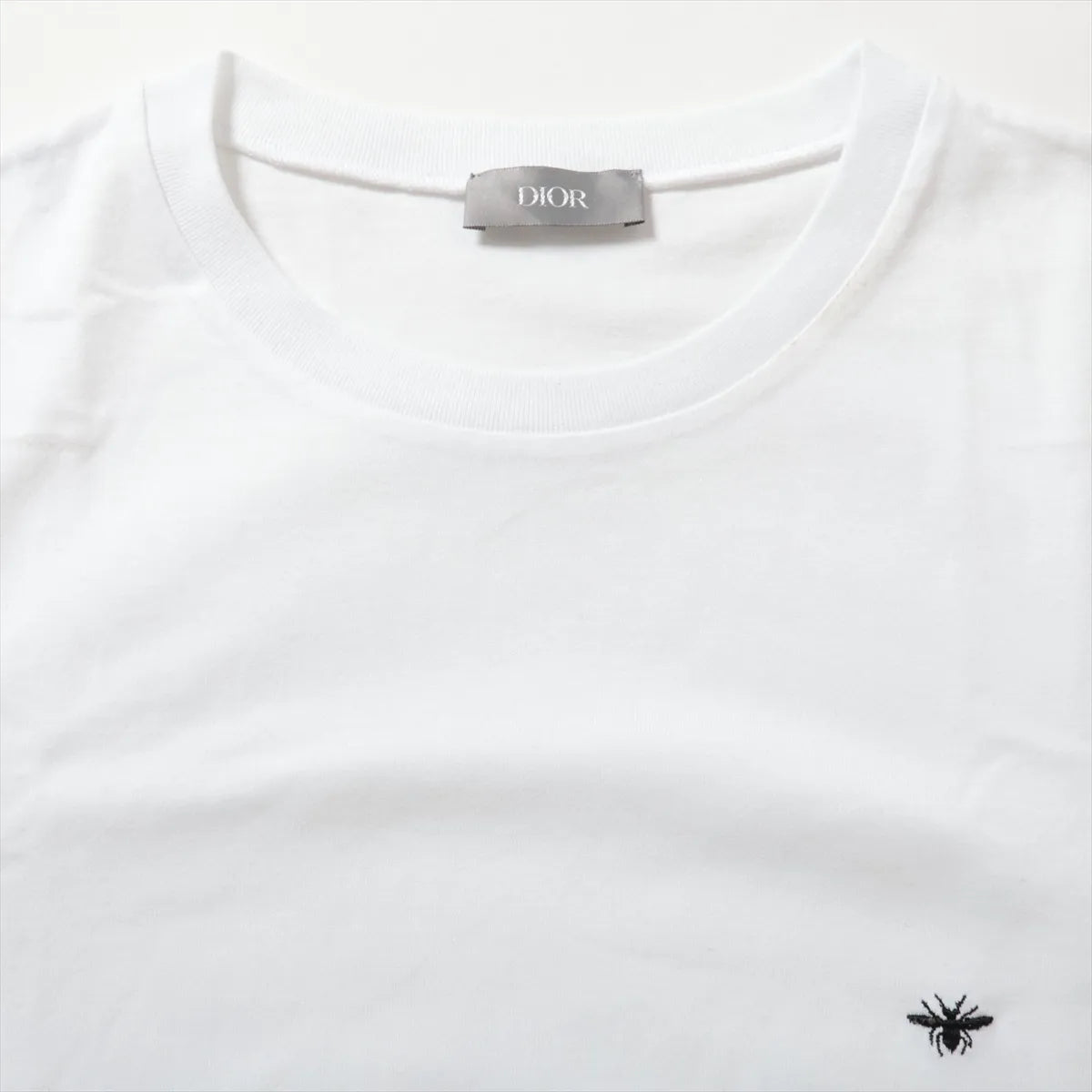 Dior BEE Embroidery Cotton T-shirt White