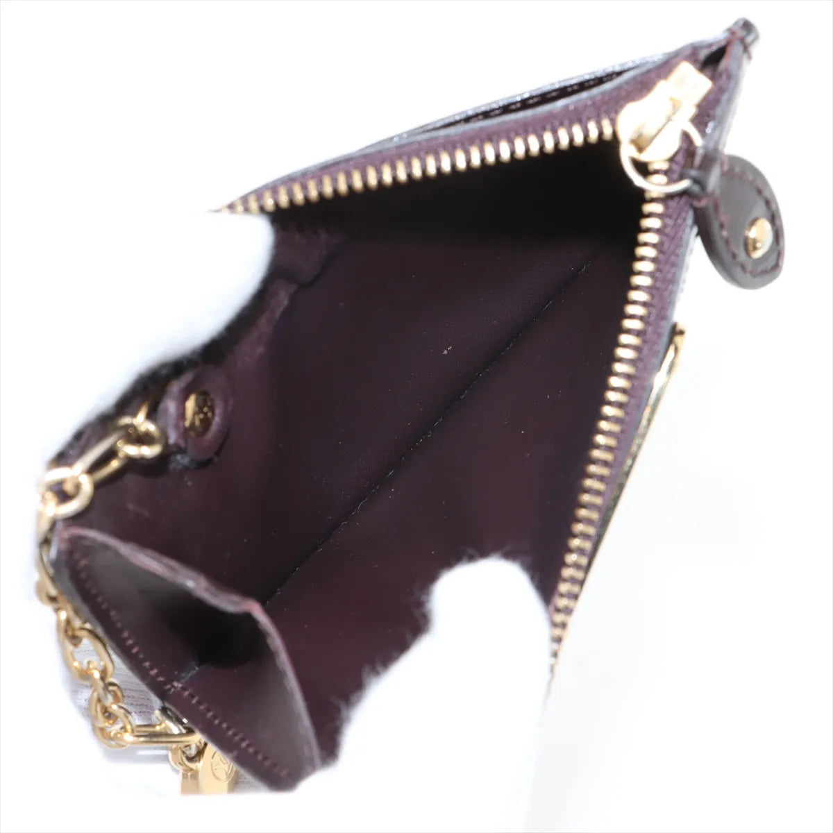 Louis Vuitton Vernis Pochette Coin Purse Amarante